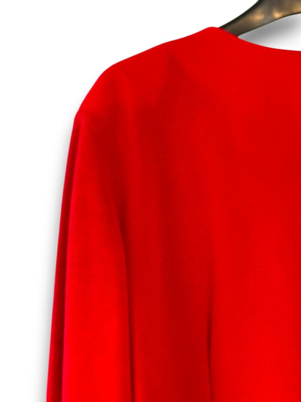 Vintage Halmode Plus Red Studded Button Front Blouse 80s 90s - Picture 10 of 12